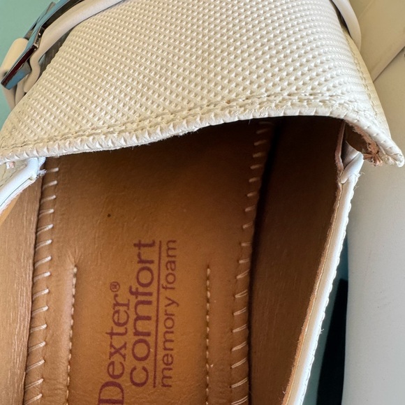 New MEN'S DEXTER COMFORT MEMORY FOAM DRESS SHOES WHITE SIZE  9.5 - Picture 8 of 10